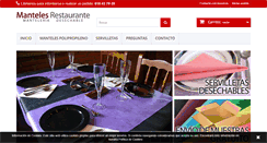 Desktop Screenshot of mantelesrestaurante.com
