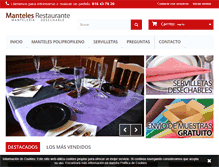 Tablet Screenshot of mantelesrestaurante.com